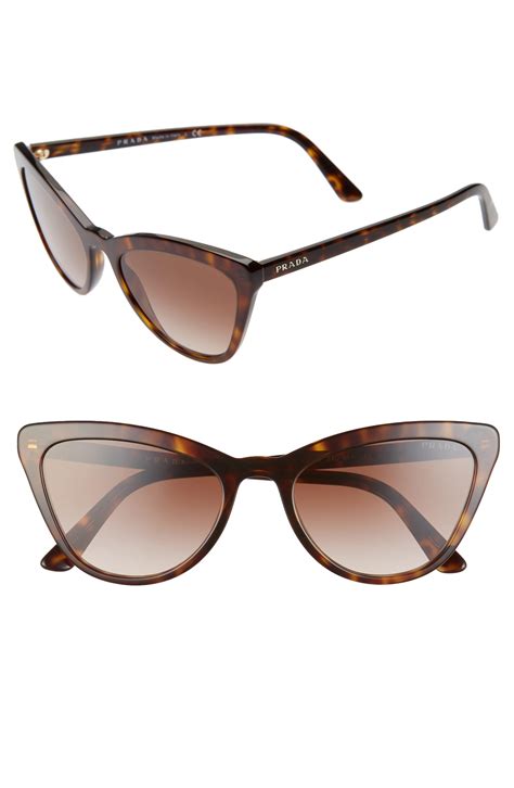 prada cat eye sunglasses brown